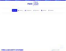 Tablet Screenshot of firesecurityperu.com